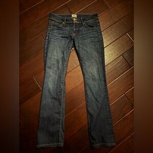 Hudson Beth Baby Boot Medium Wash Jeans Mid Rise Flap Pocket Size 28